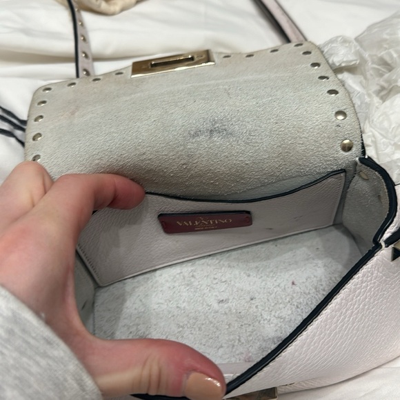 Valentino Garavani white bag with yellow studs in great condition - Picture 6 of 13